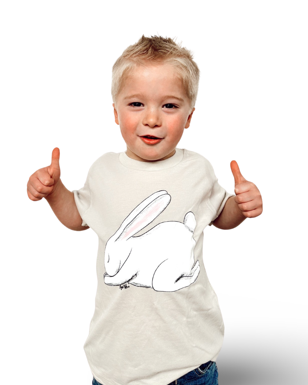 Kids Praying Bunny Iced Latte Tee