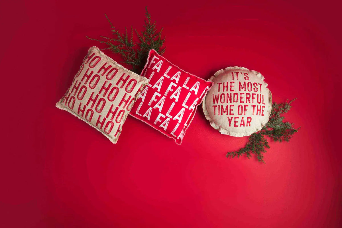 Most Wonderful Time of the Year Round Pillow