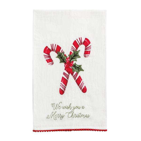 Candy Cane Printed Towel