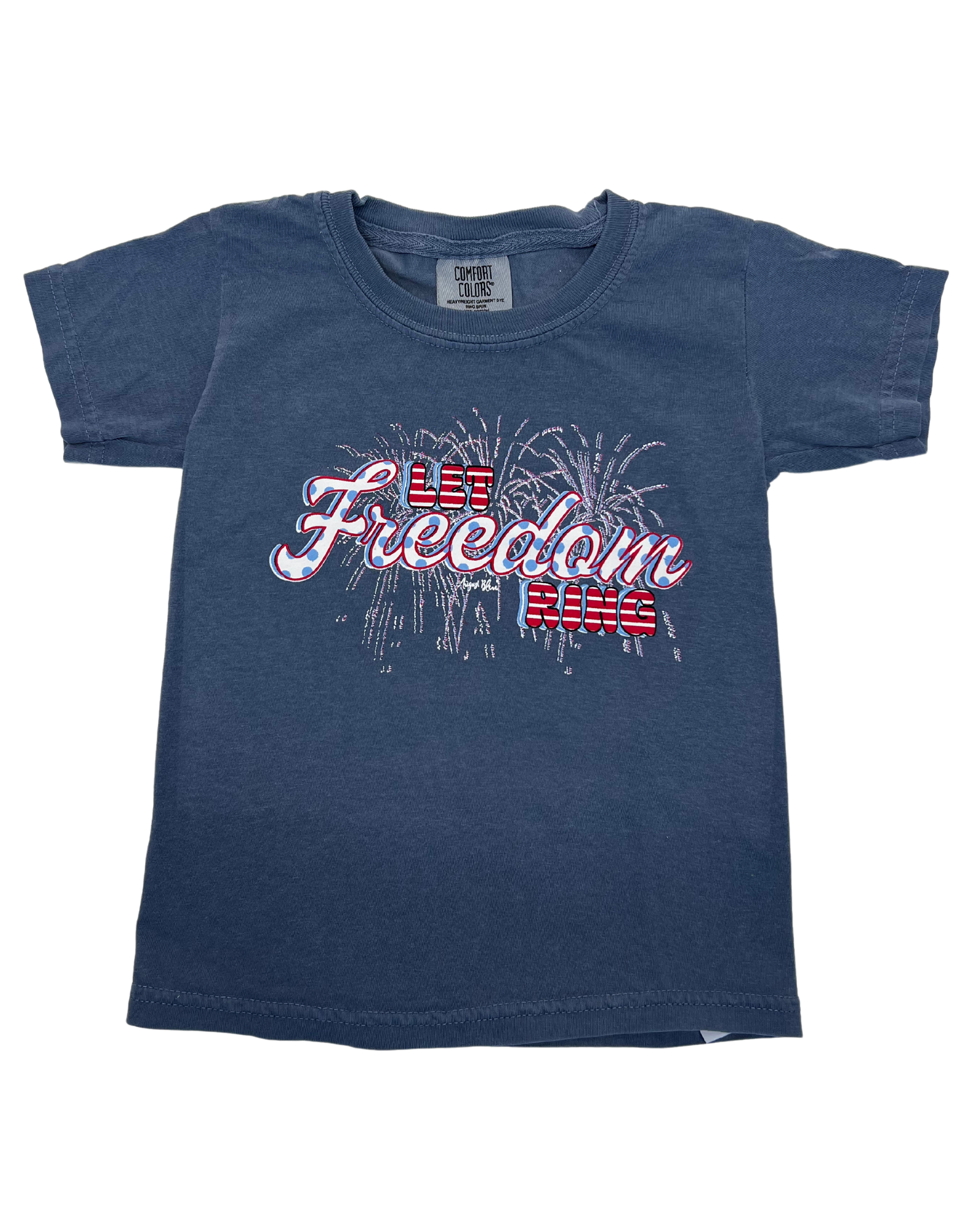Kids Let Freedom Ring Classic Blue Tee