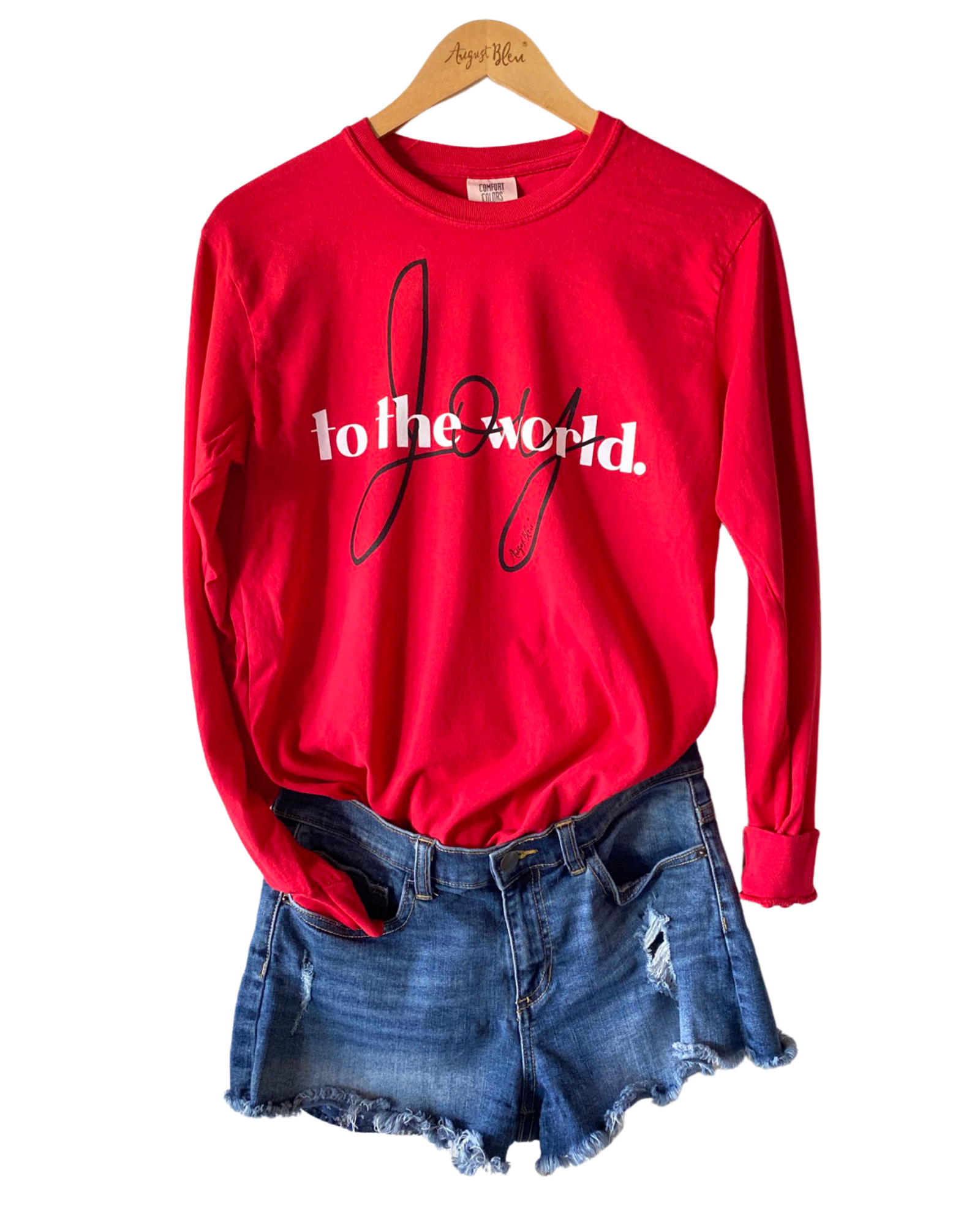 Joy to the World red Long sleeve