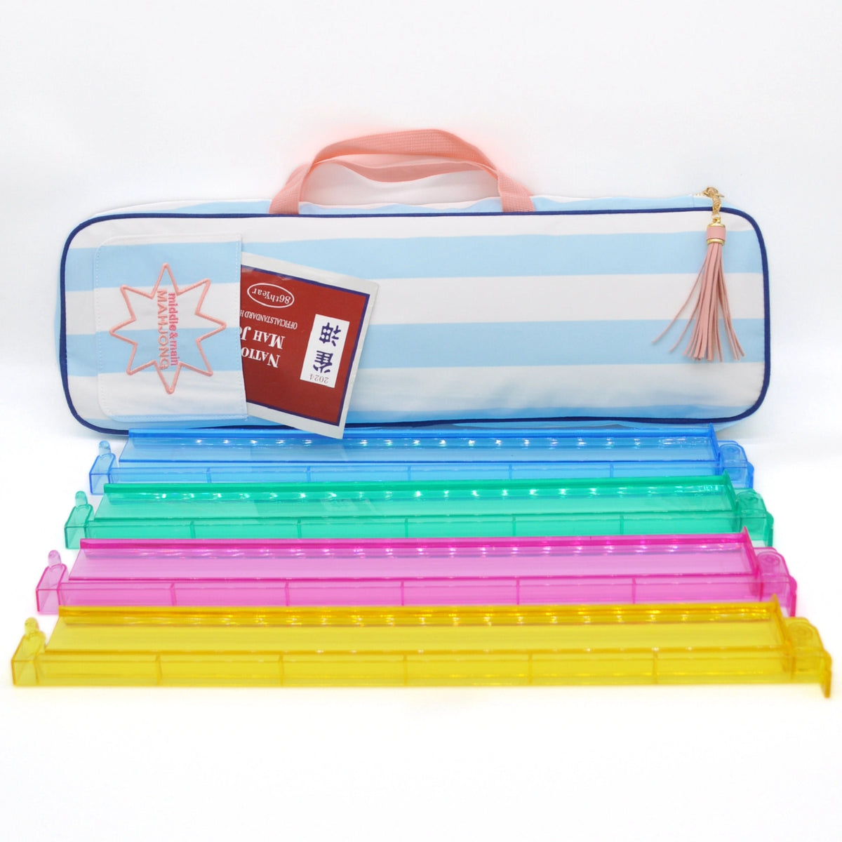 Mahjong Rack Bag blue and white