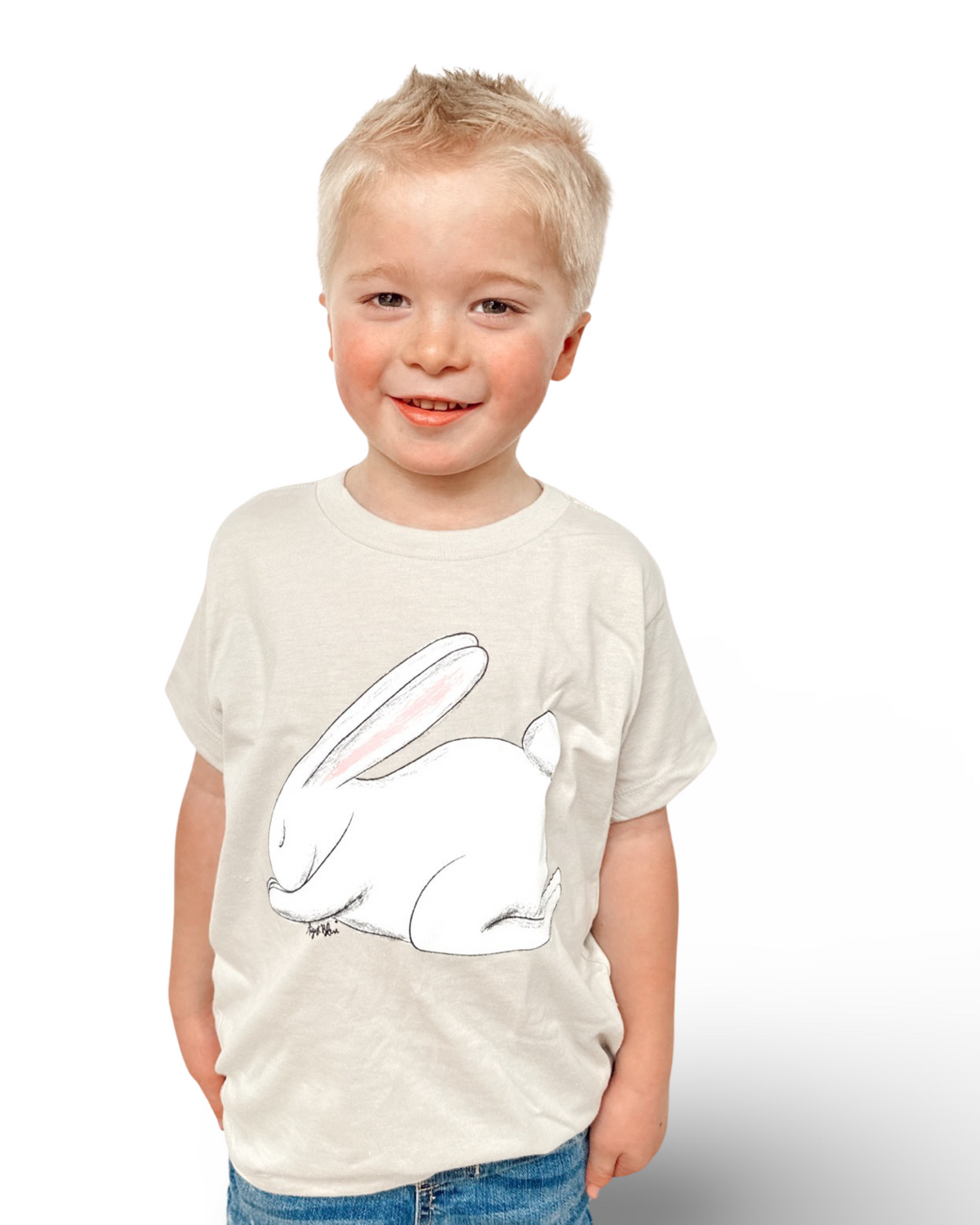 Kids Praying Bunny Iced Latte Tee