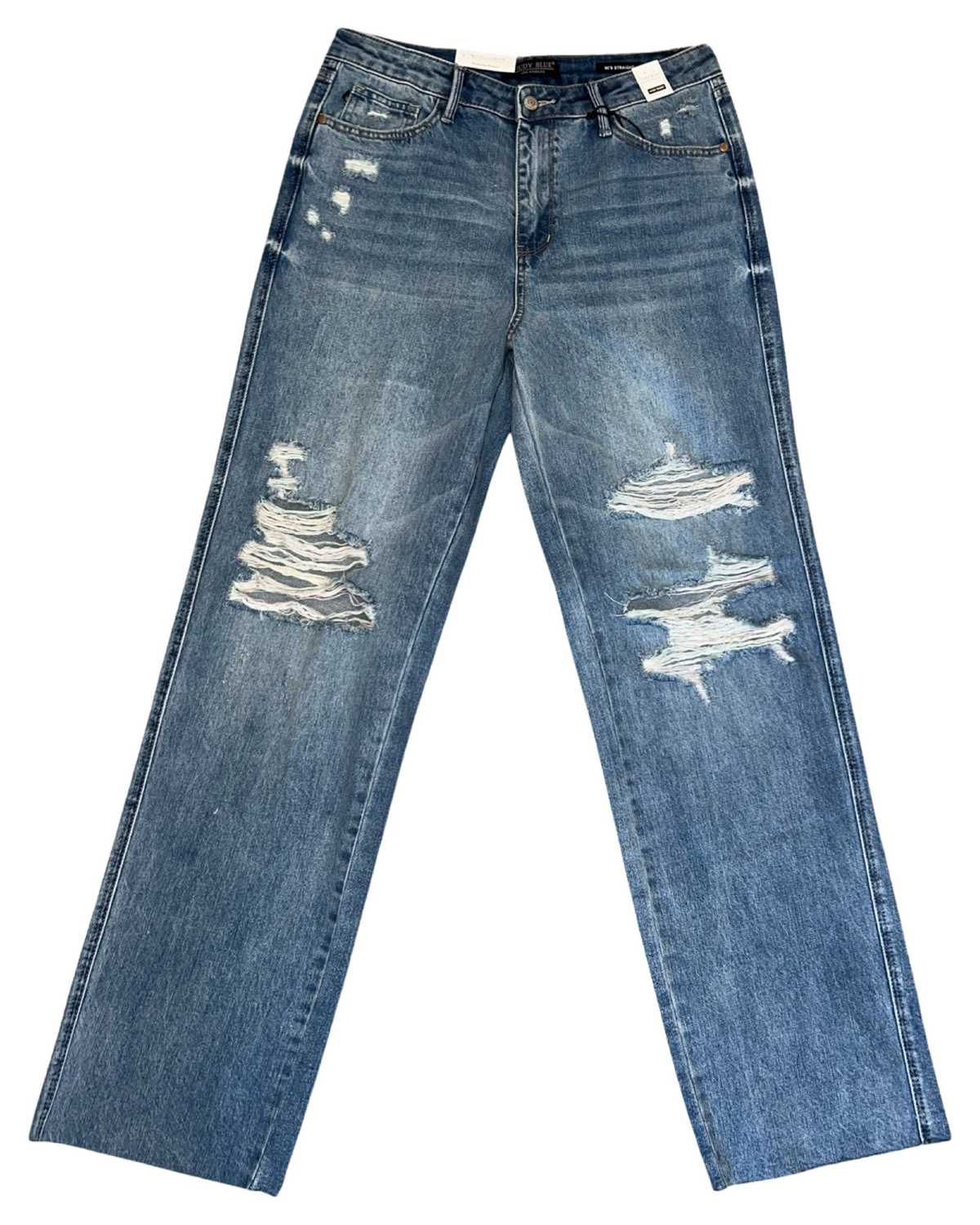 90&#39;s Straight Rigid Front Stretch Back Jeans