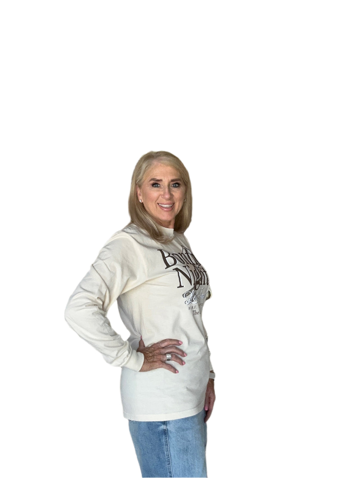 Bonfire Nights Natural CC Long Sleeve Tee