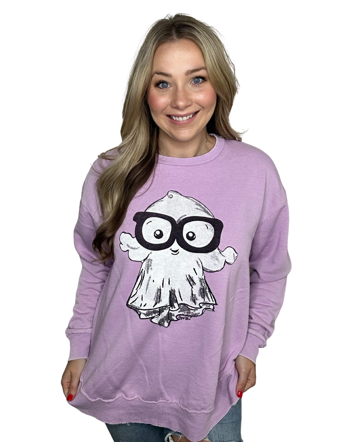 Buddy Lilac High Low Pullover