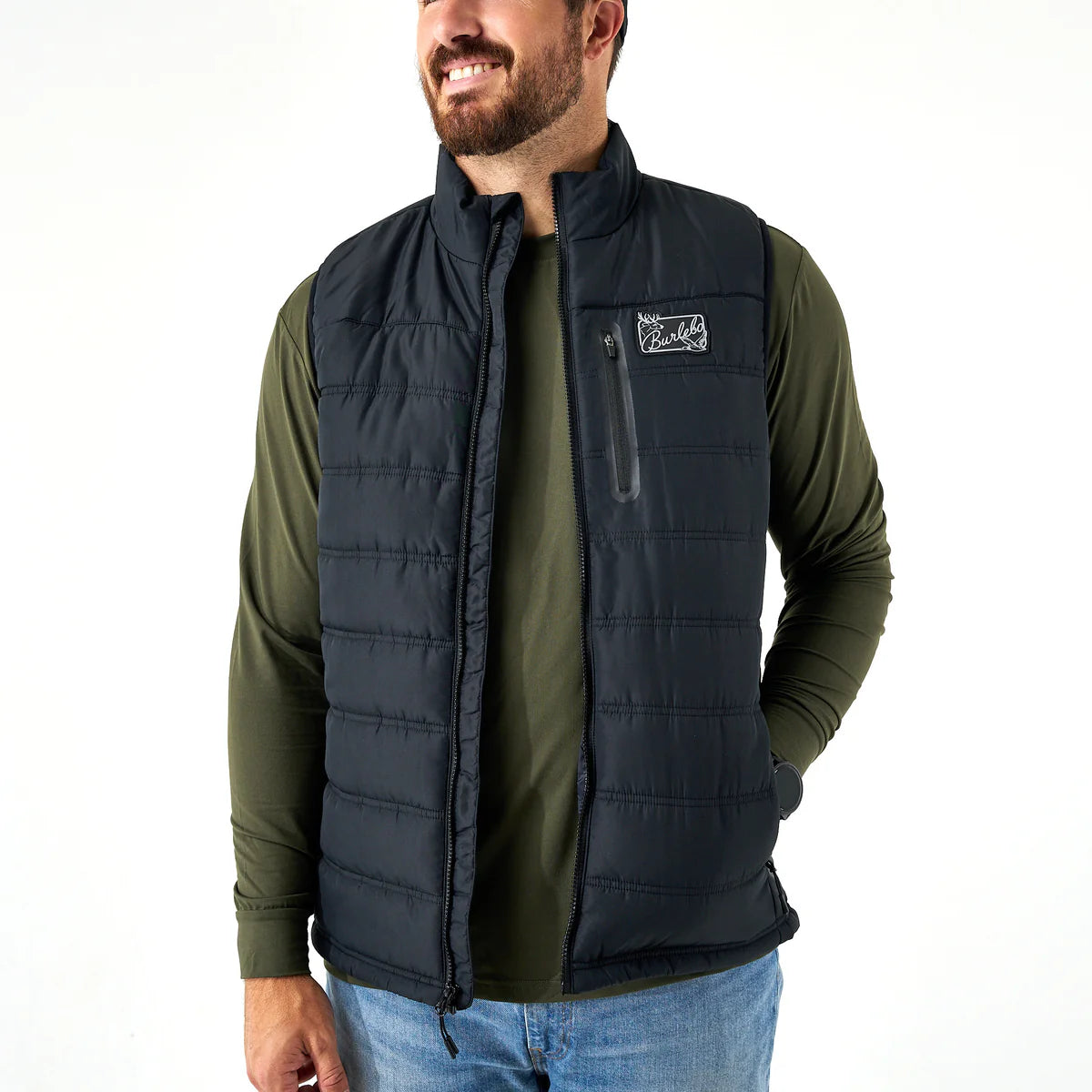Burlebo Puffer Vest - Black