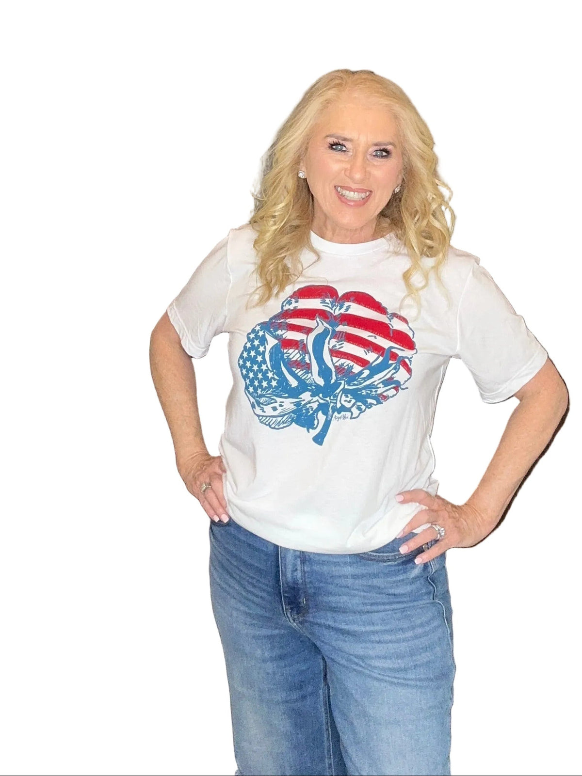 Cotton Boll White SS tee.