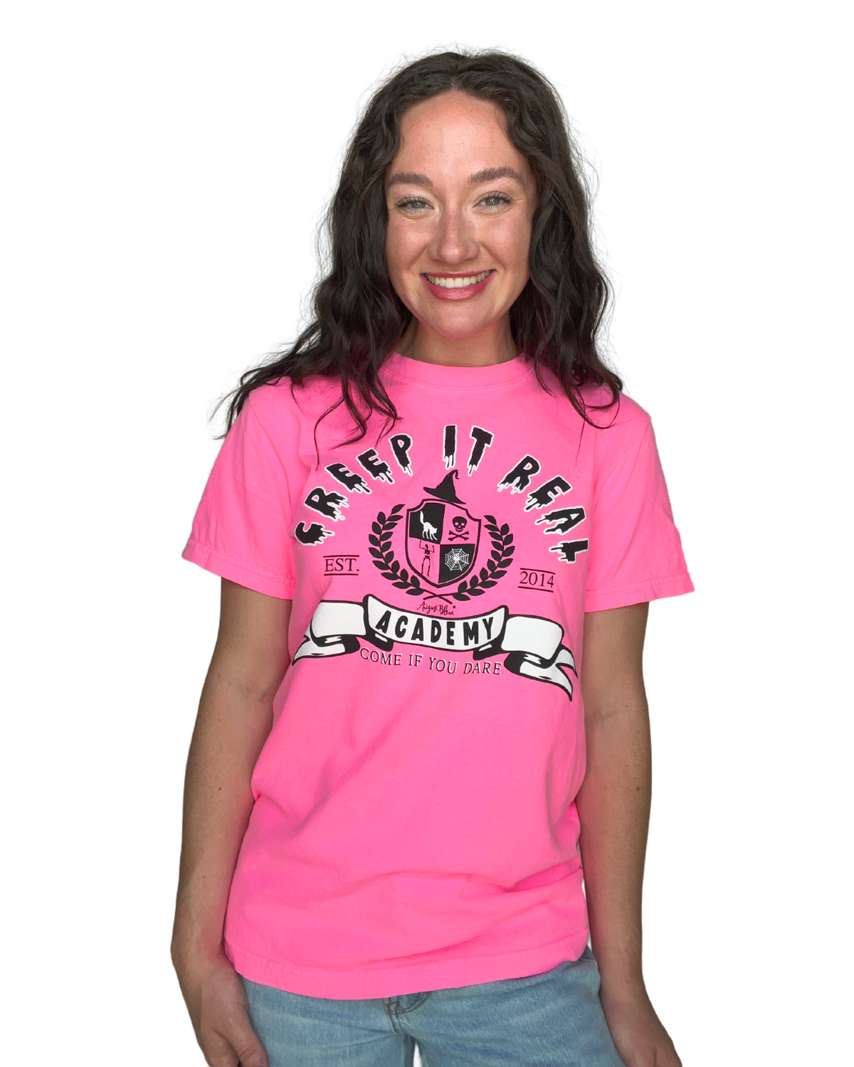 Creep It Real Neon Pink CC Tee