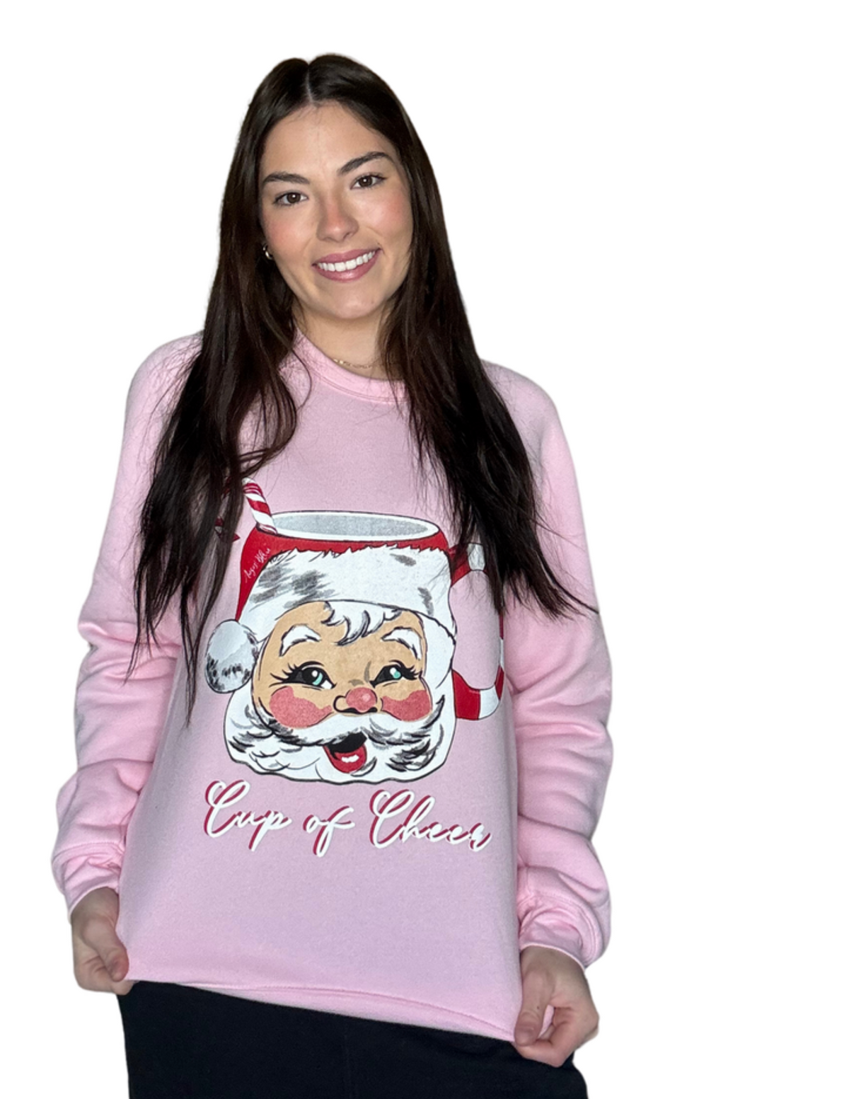 Cup of Cheer Pink Sweatshirt