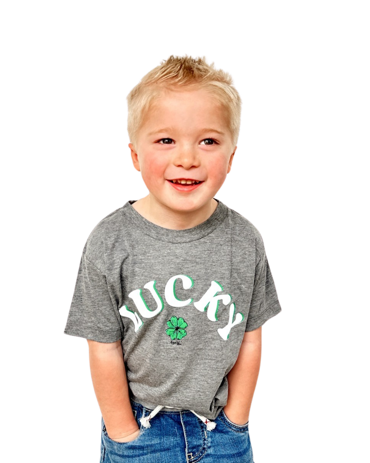 Kids Lucky Grey Tee