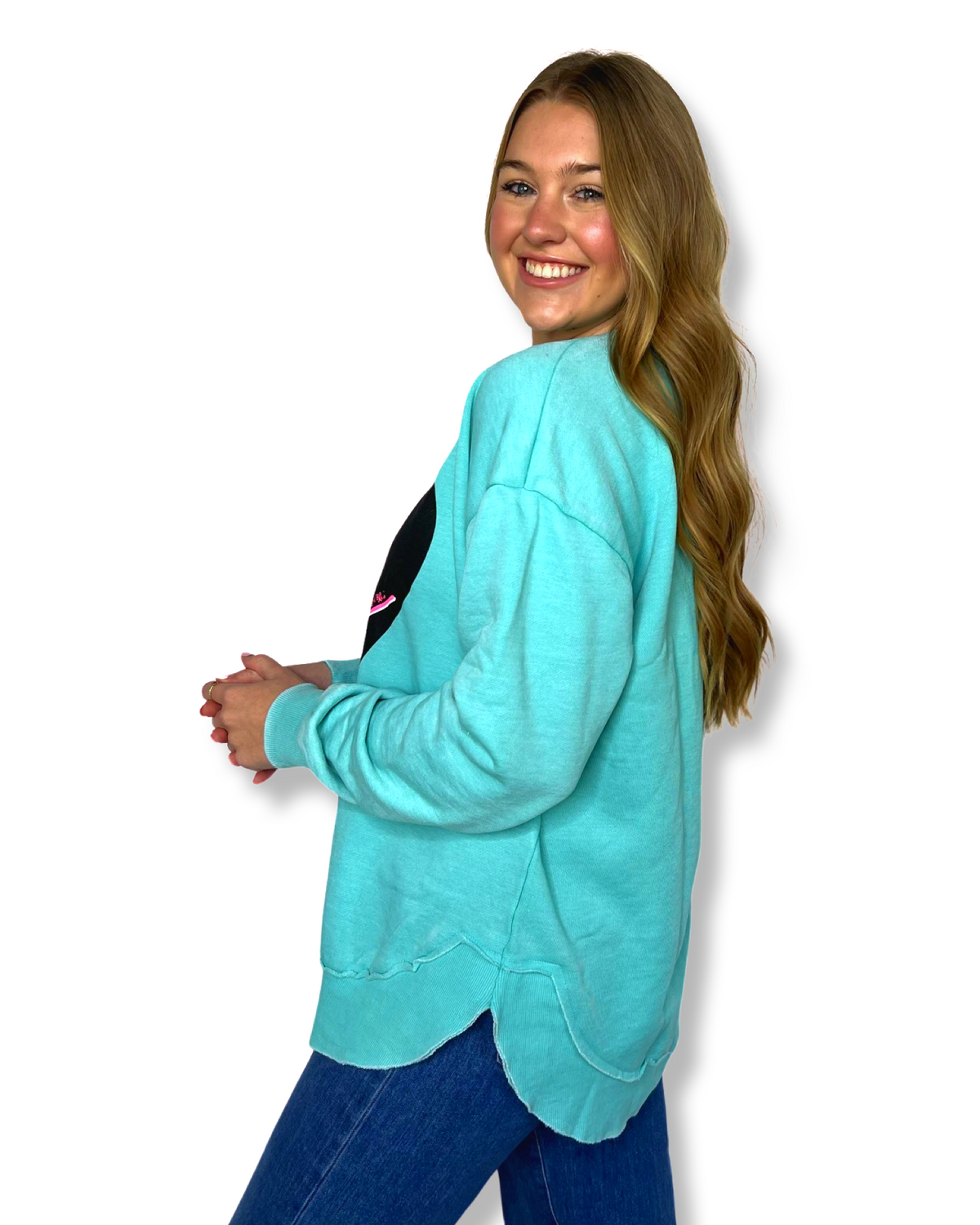 Electric Love Mint High Low Pullover