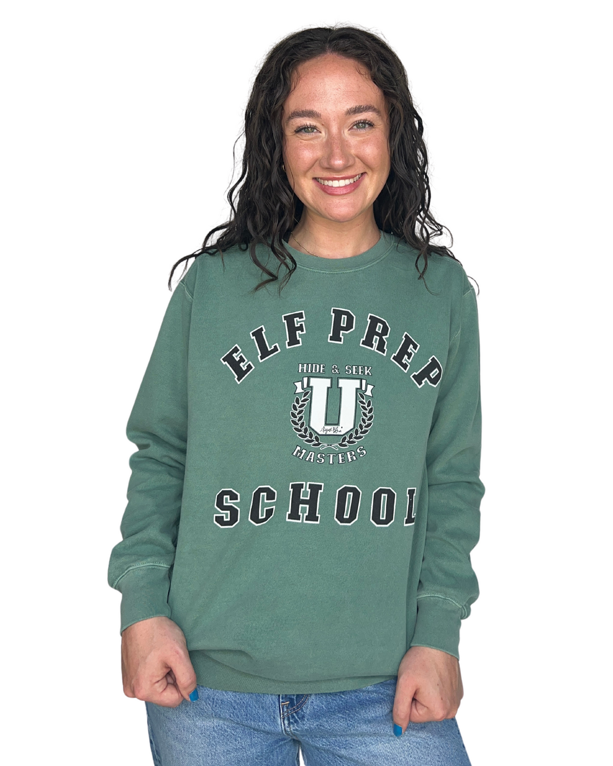 Elf Prep School Comfort Colors Sweatshirt