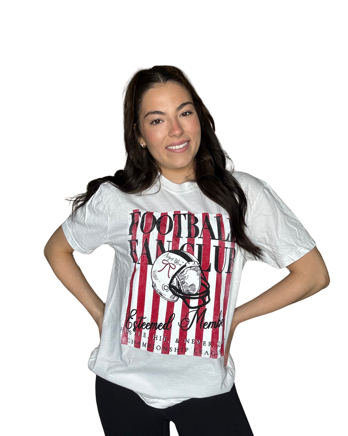 Football Fan Club White Comfort Color Short Sleeve