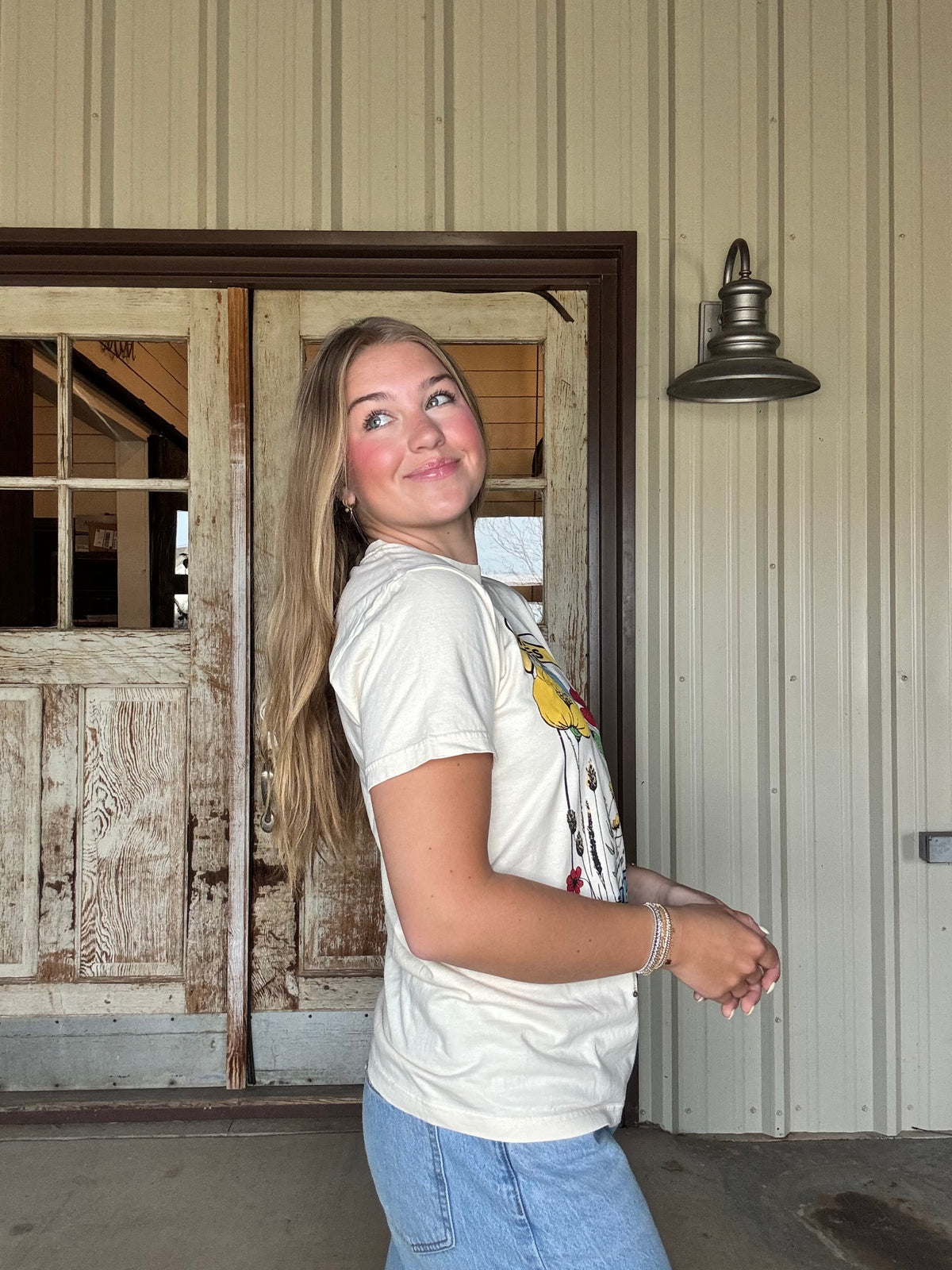 Wildflowers Short Sleeve Comfort Colors Ivory Tee