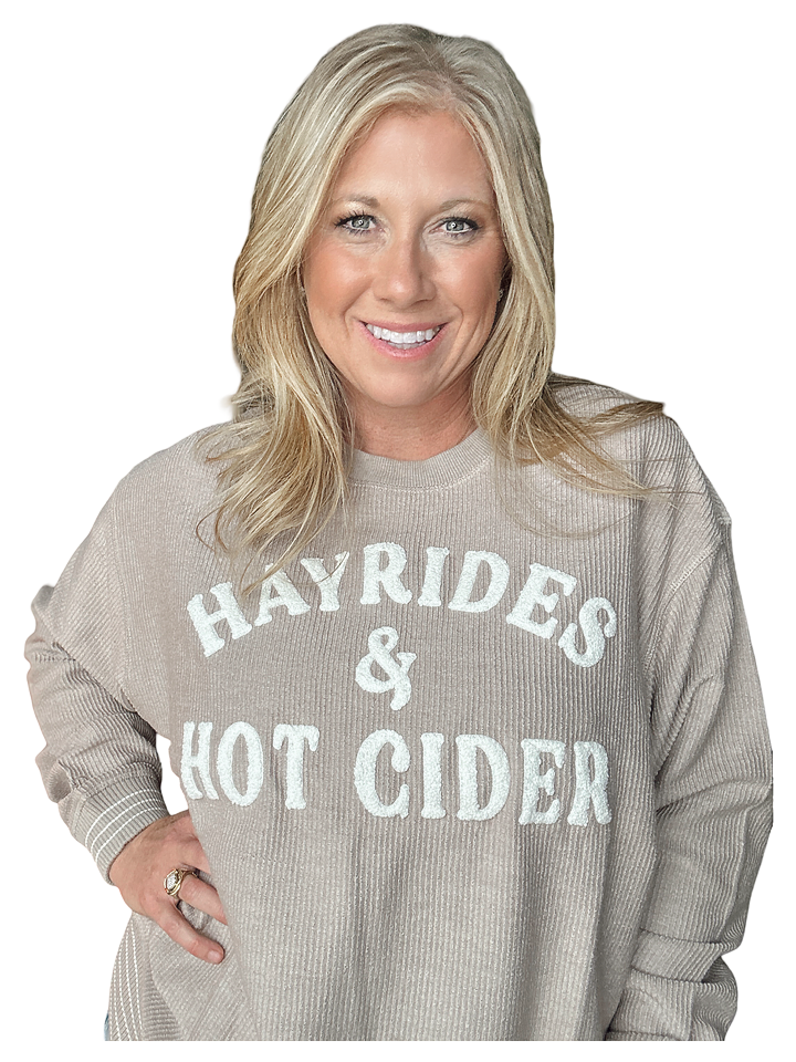 Hayrides and Hot Cider Taupe Cord