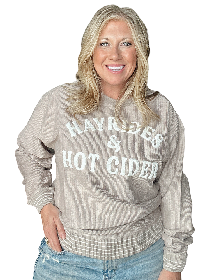 Hayrides and Hot Cider Taupe Cord