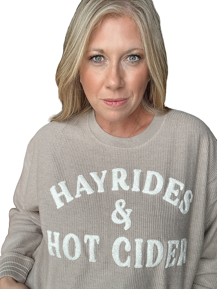 Hayrides and Hot Cider Taupe Cord