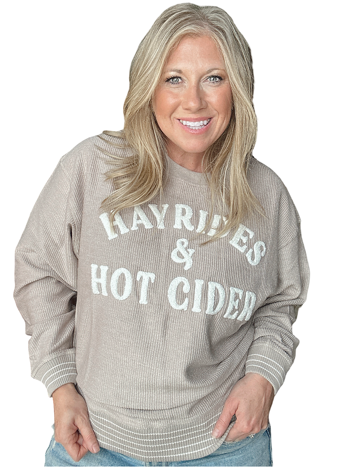 Hayrides and Hot Cider Taupe Cord