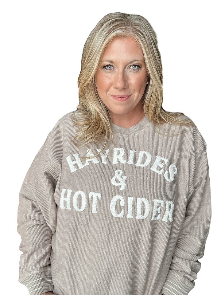 Hayrides and Hot Cider Taupe Cord