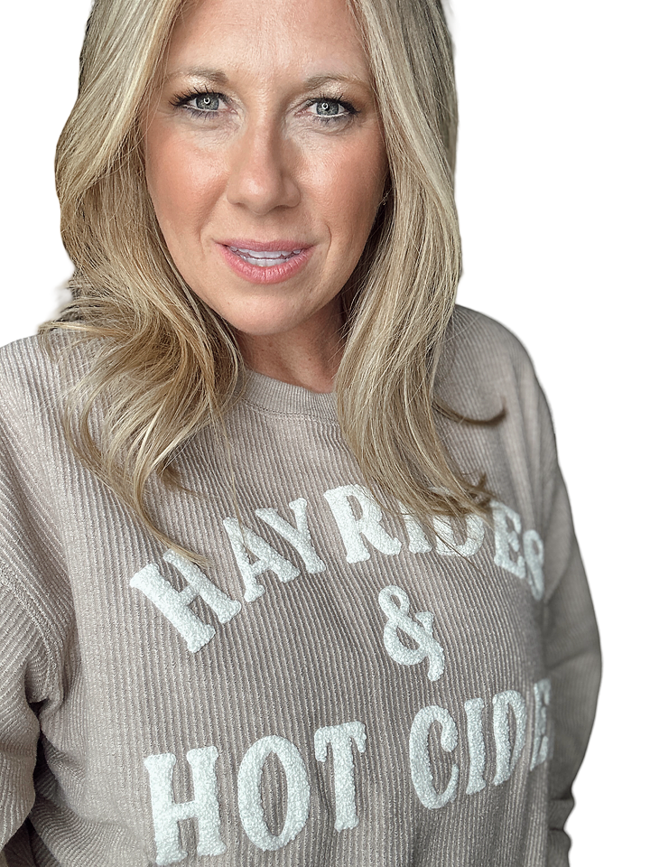 Hayrides and Hot Cider Taupe Cord