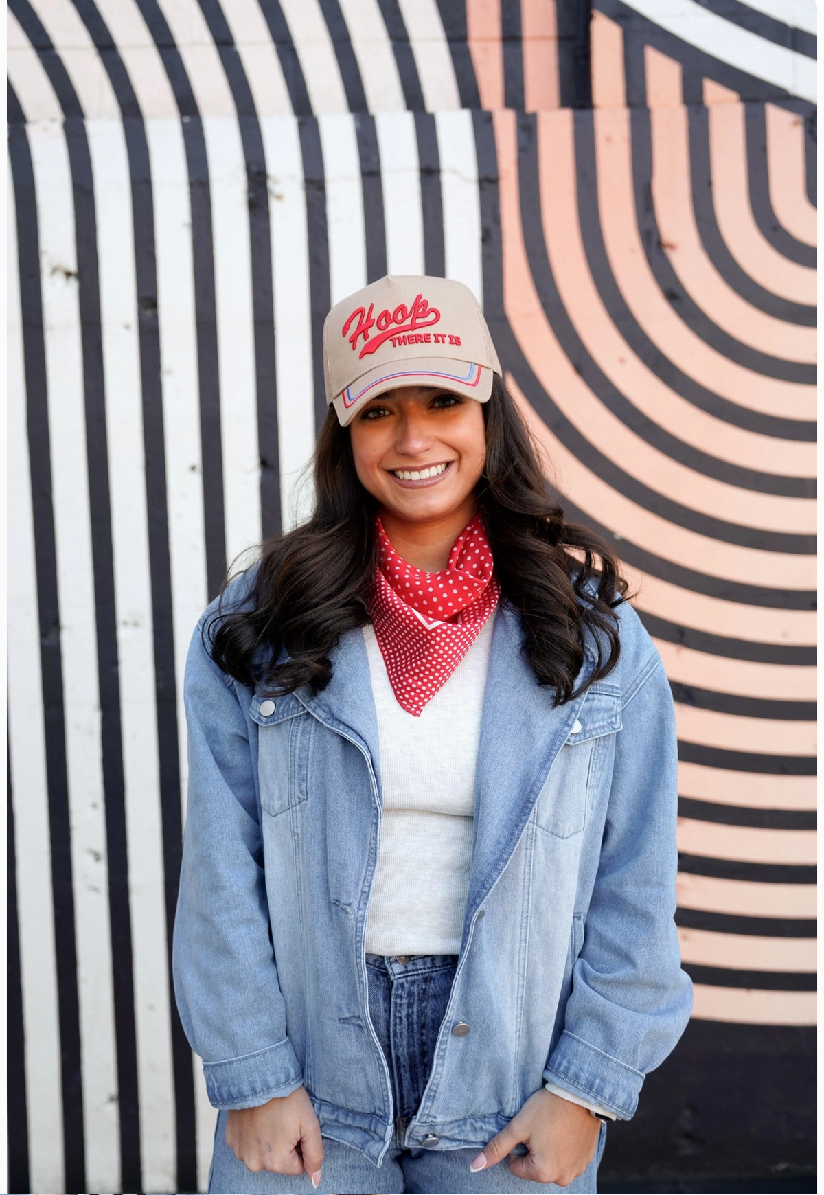 Hoop There It Is - Tan Vintage Trucker Cap