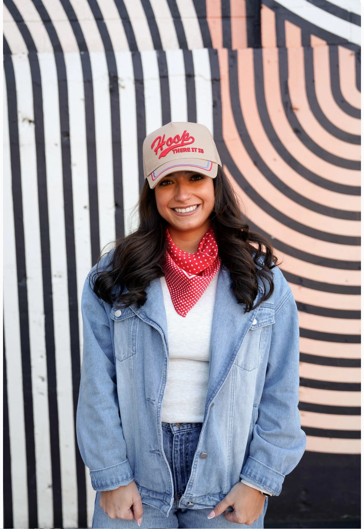 Hoop There It Is - Tan Vintage Trucker Cap