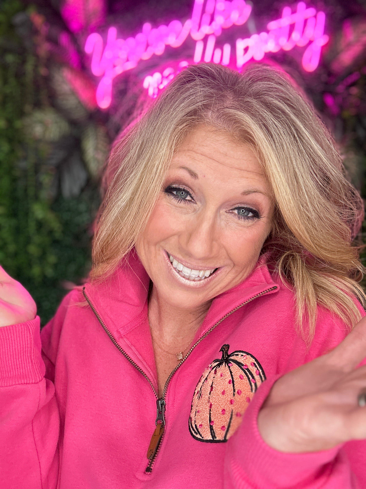 Polka Dot Pumpkin Patch Tommy Electric Pink
