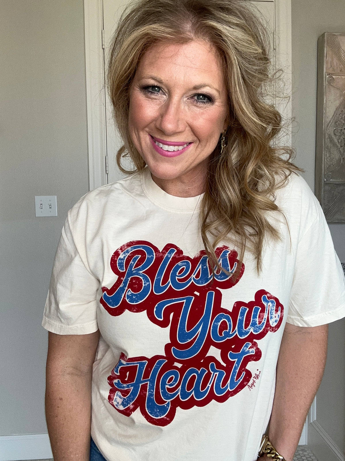 Bless Your Heart Natural Comfort Color Short Sleeve Tee