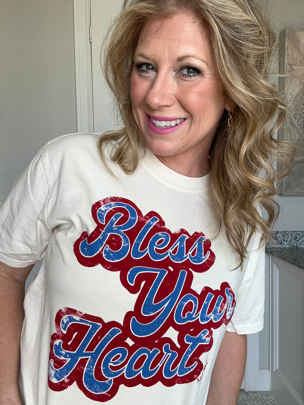 Bless Your Heart Natural Comfort Color Short Sleeve Tee
