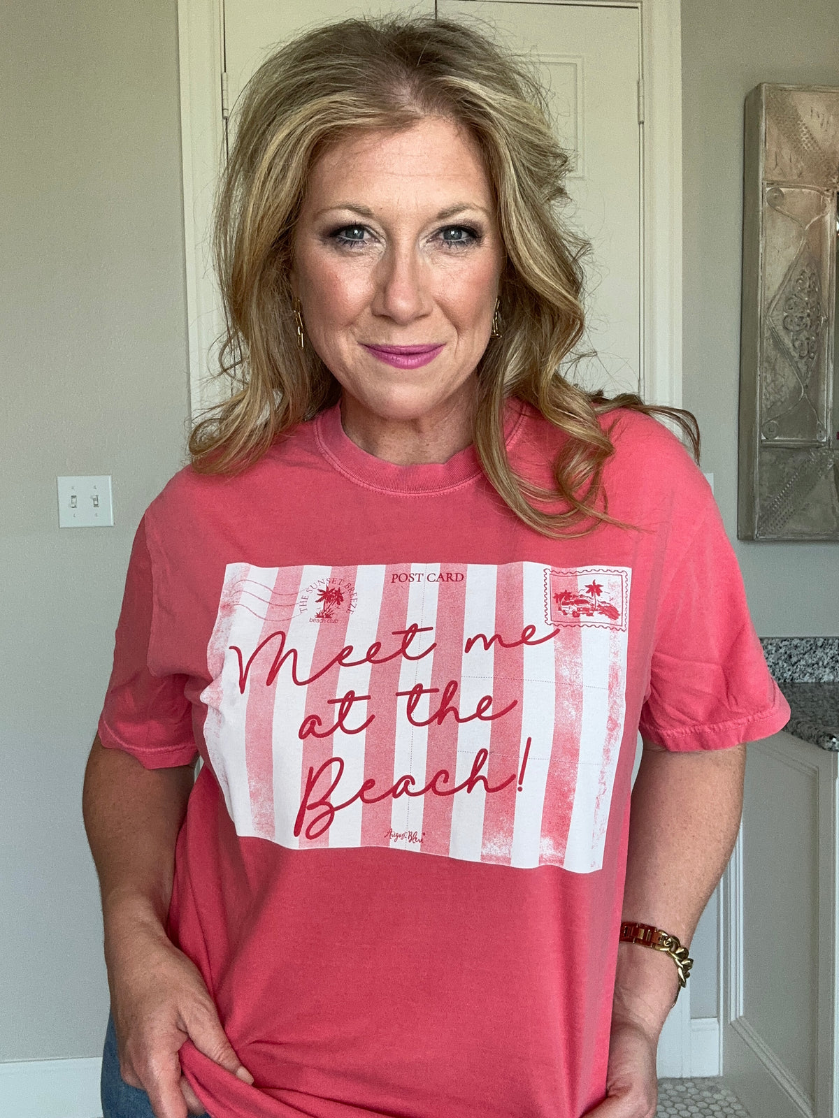 Meet me at the Beach CC Watermelon Short Sleeve