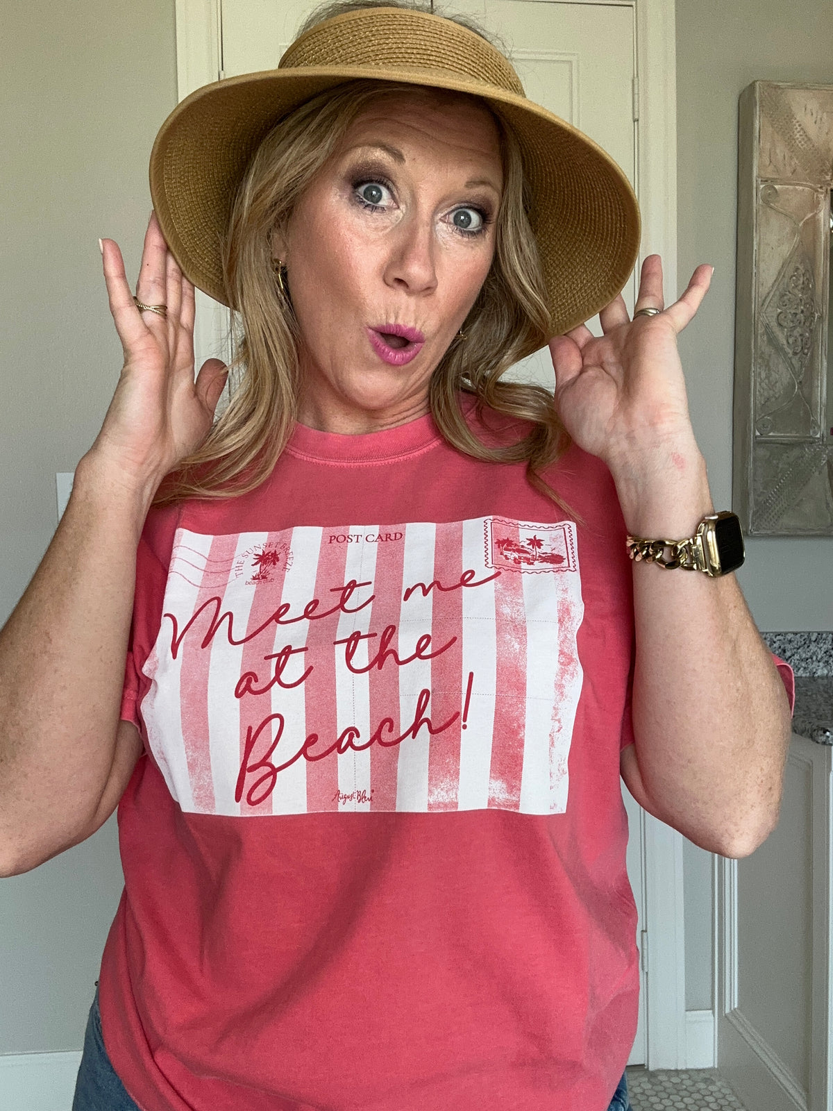 Meet me at the Beach CC Watermelon Short Sleeve