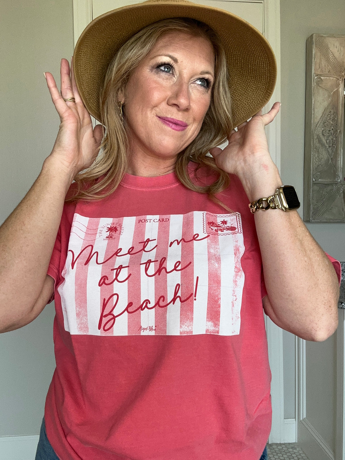 Meet me at the Beach CC Watermelon Short Sleeve