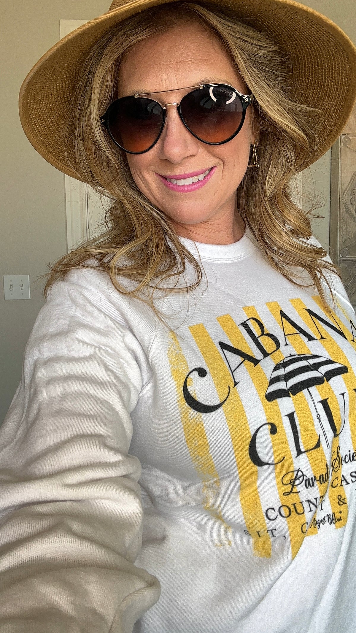 Cabana Club White Sweatshirt