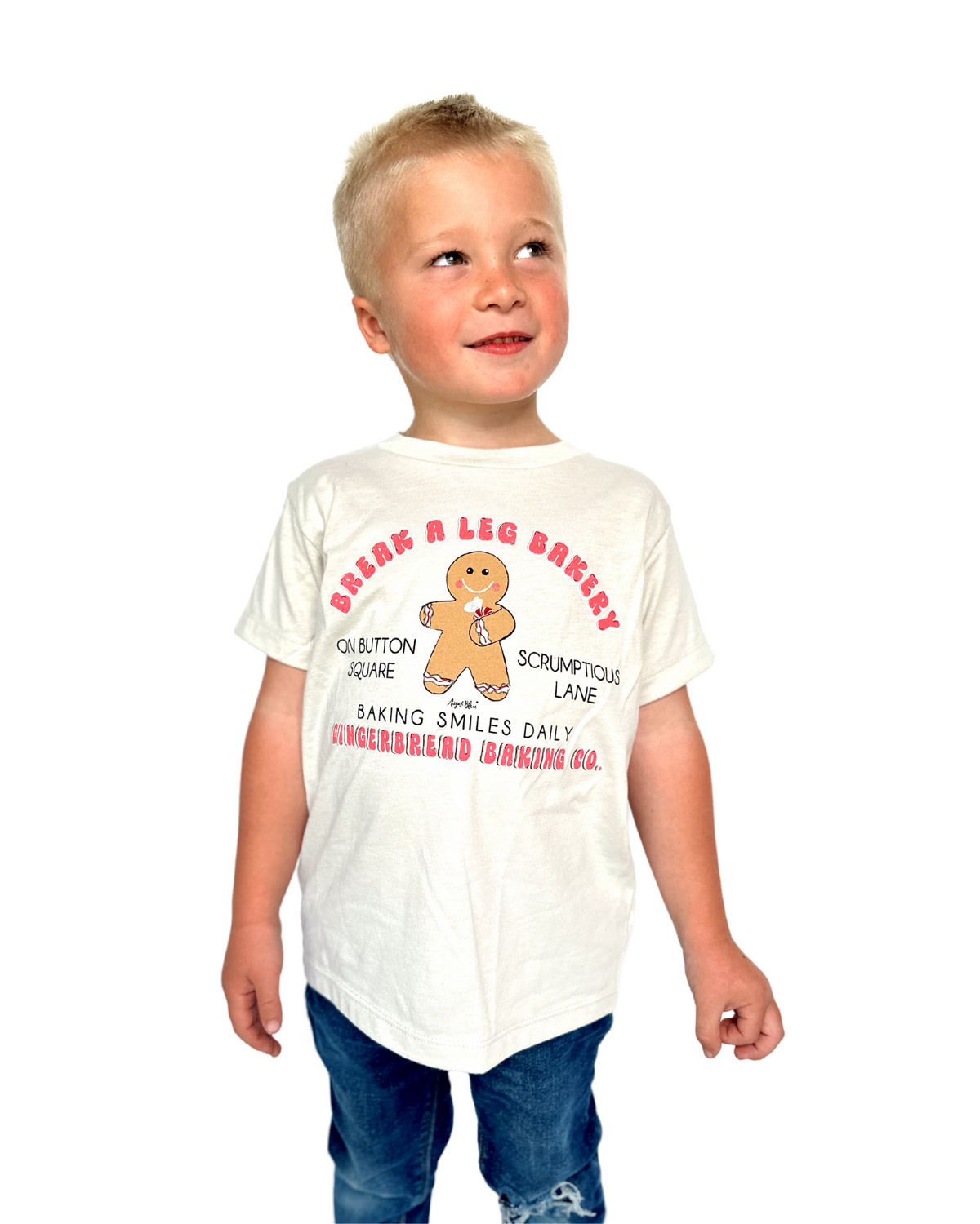 Break a Leg Bakery Heather Dust Kids Tee