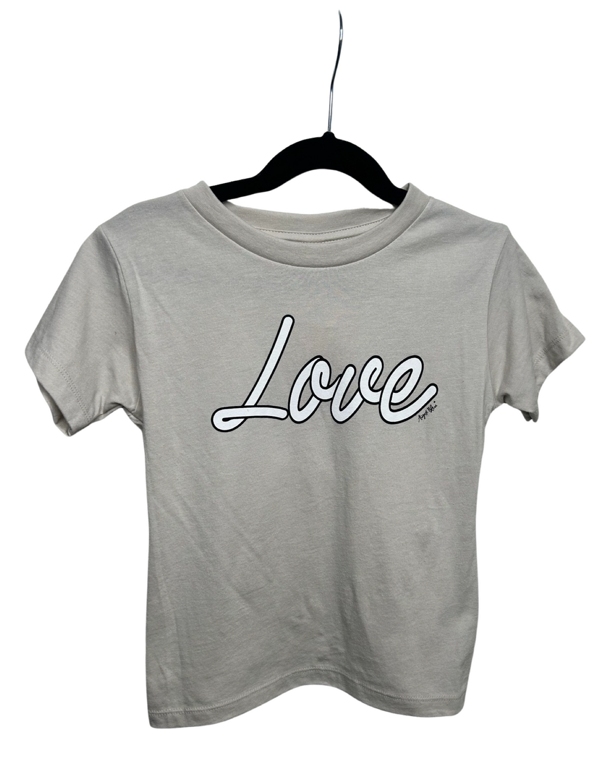 Kids Taupe Love Tee