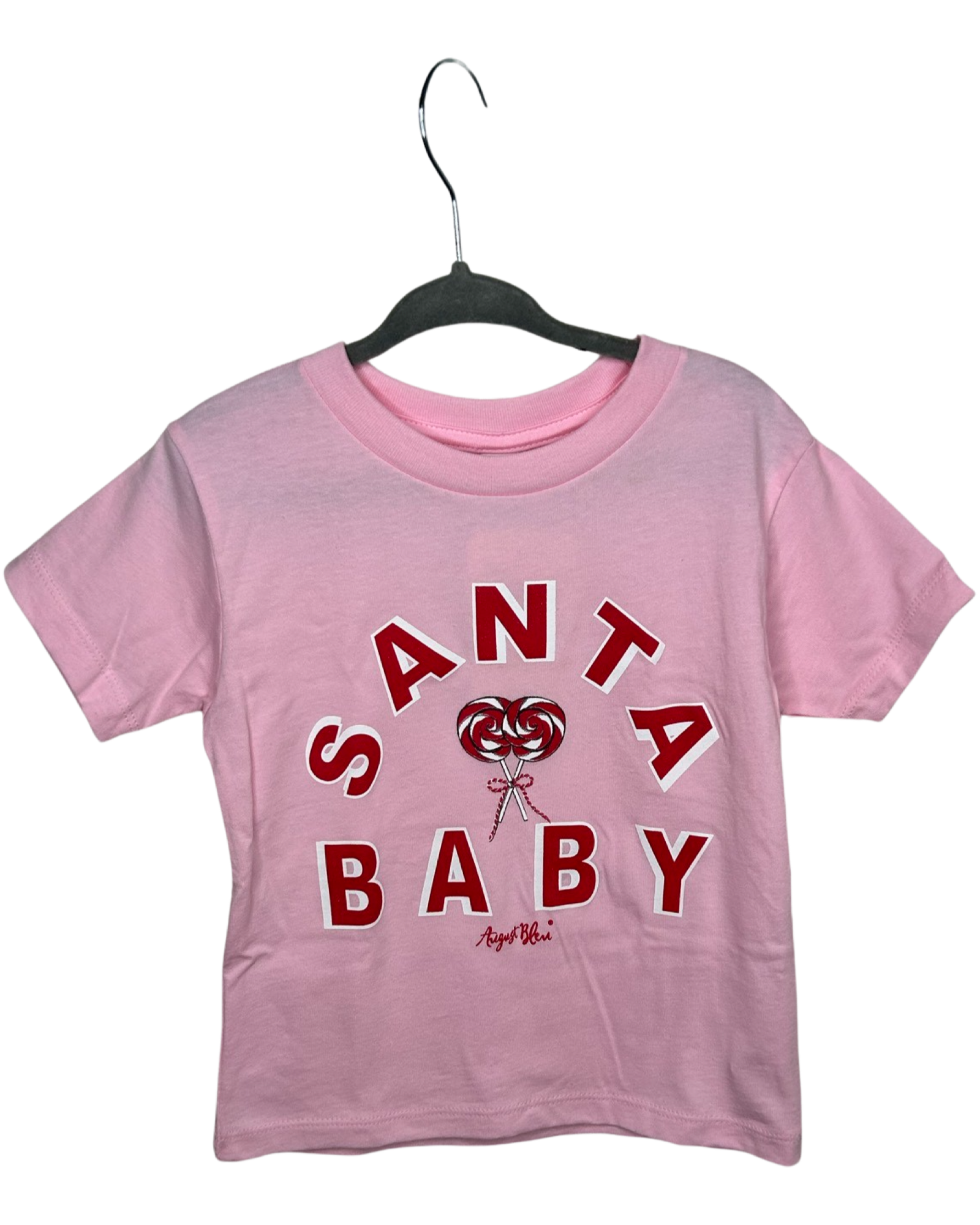 Kids Santa Baby Bubblegum Pink Short Sleeve