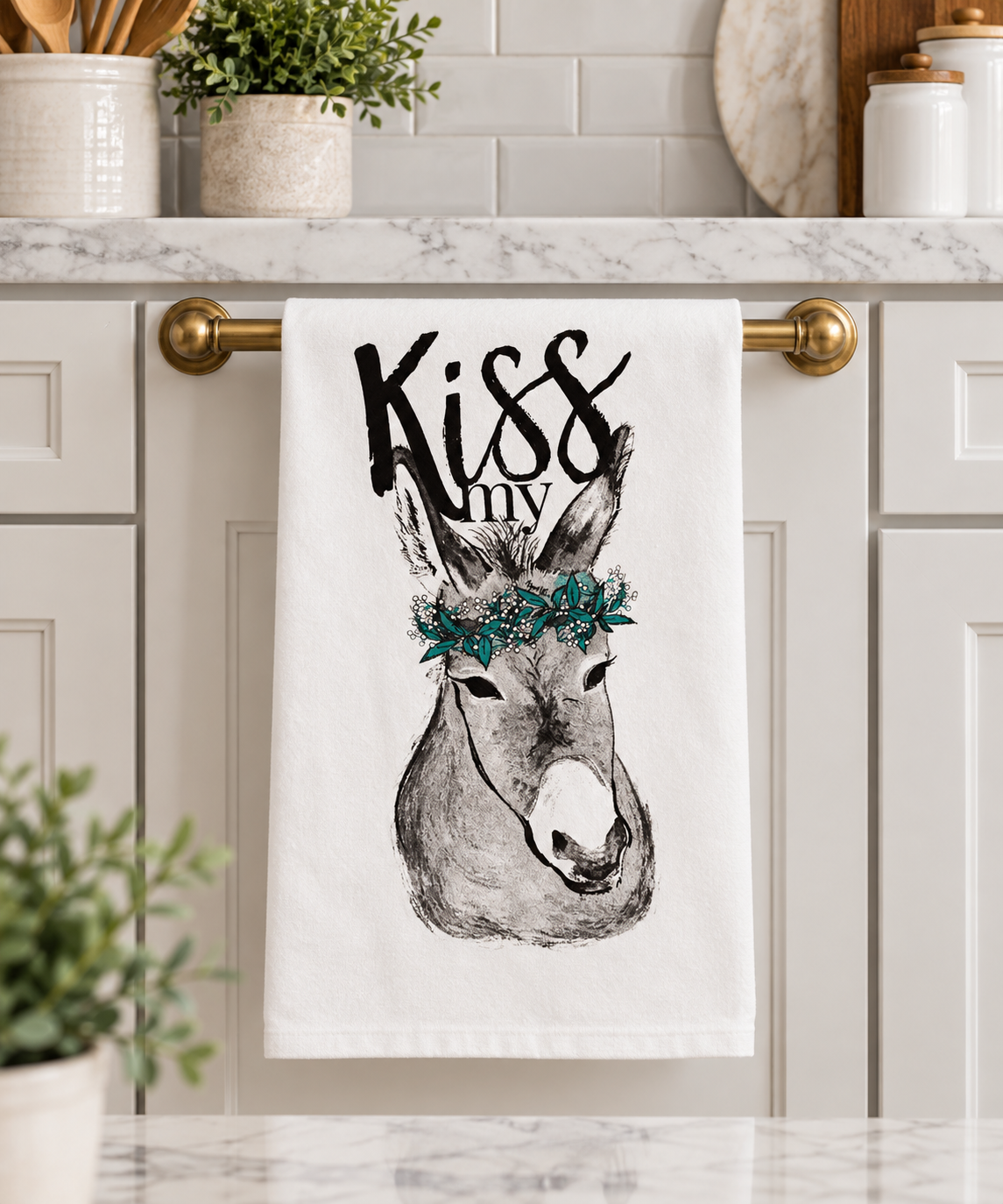 Kiss My ... Tea Towel