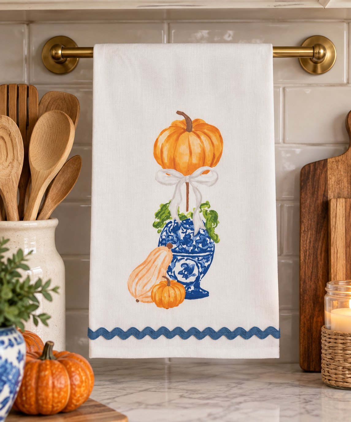 MUD PIE Pumpkin Topiary Towel