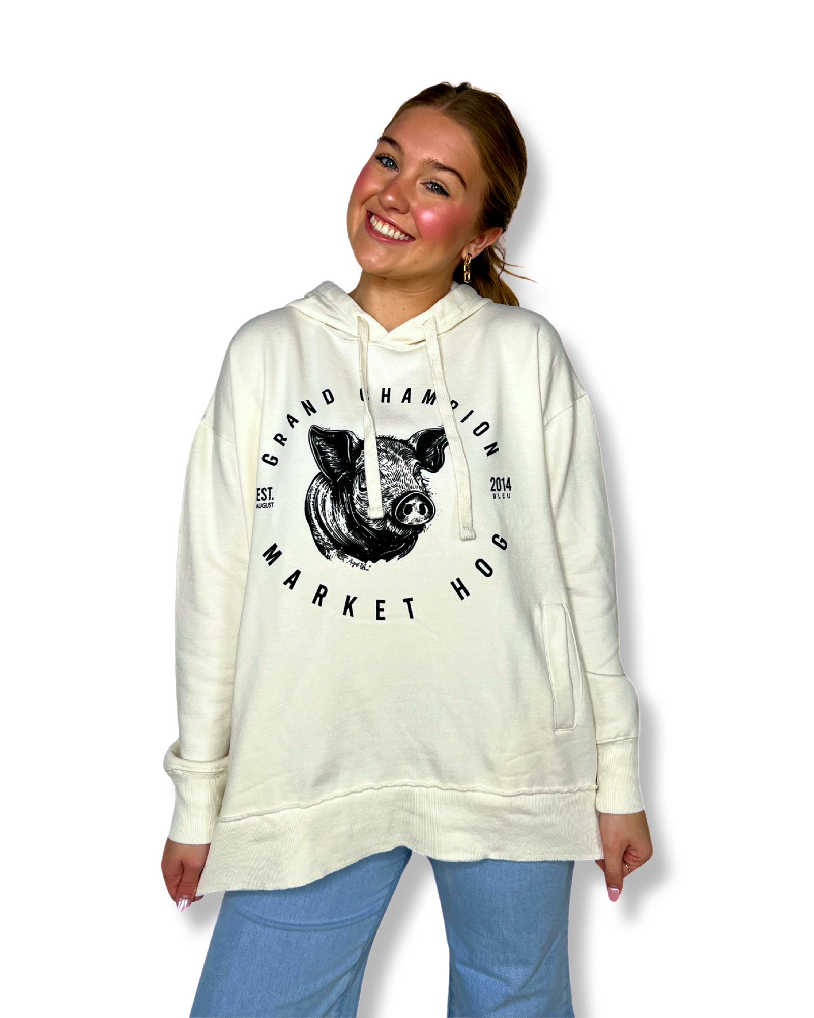Market HOG Belgian Cream Jackie Hoodie Pullover