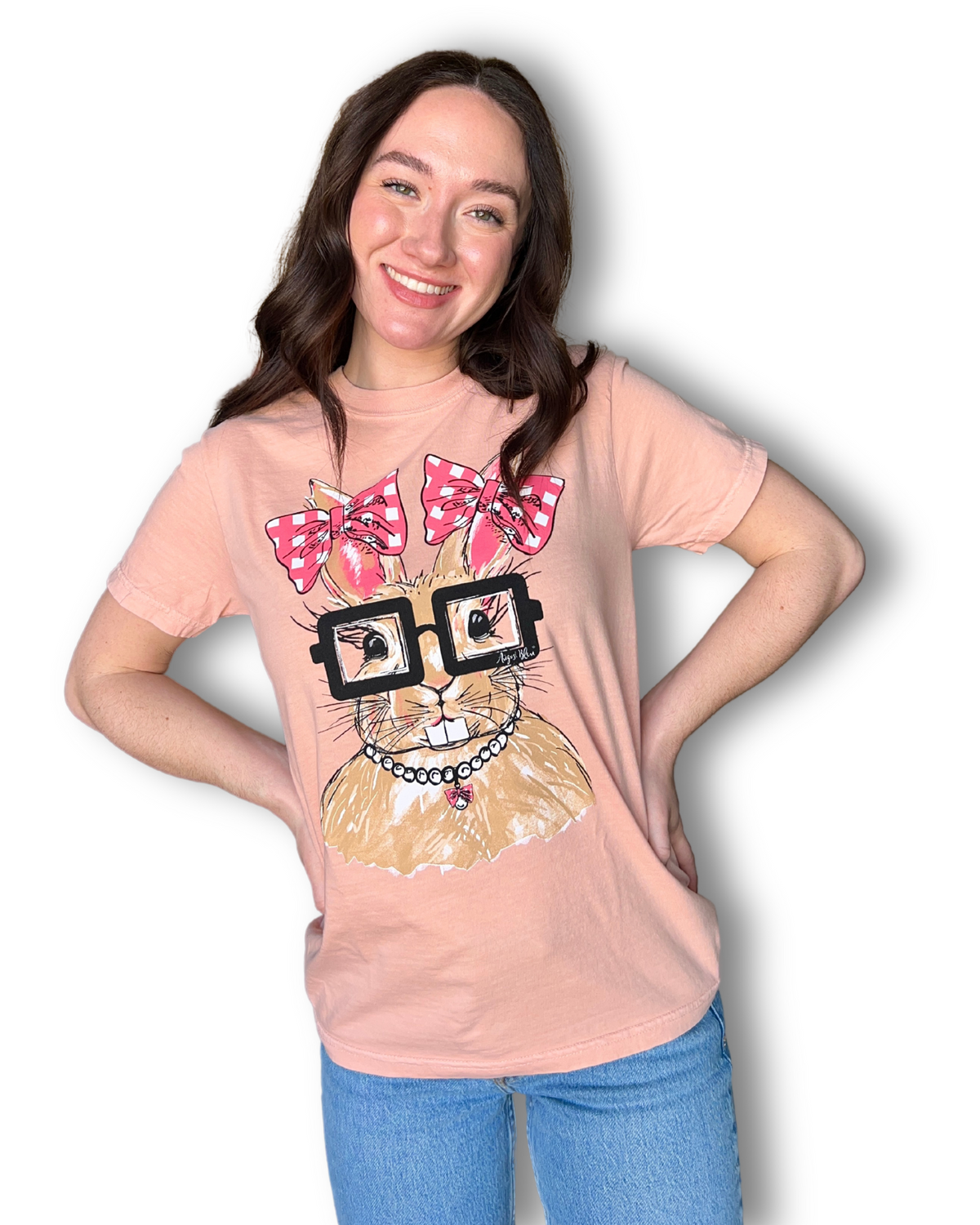 Rosie Bunny Peachy Graphic Tee