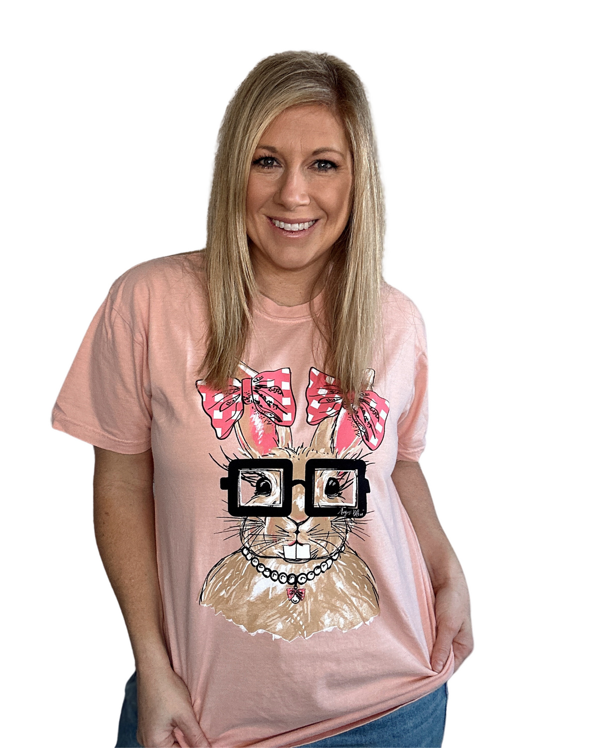 Rosie Bunny Peachy Graphic Tee