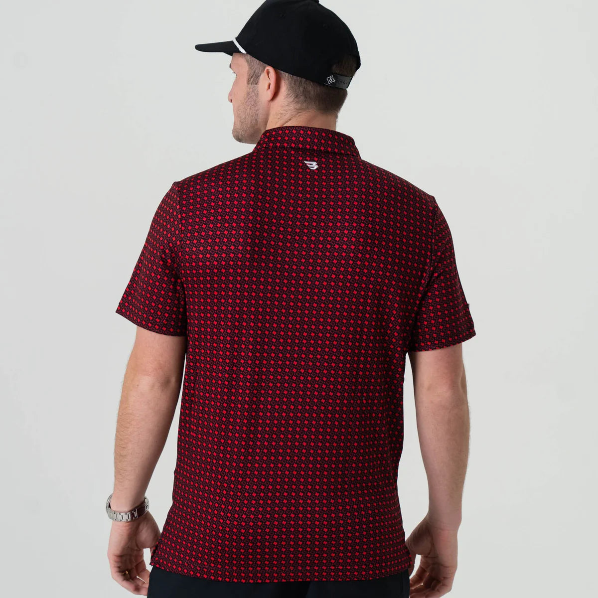 Burlebo Performance Polo - Texas - Black & Red