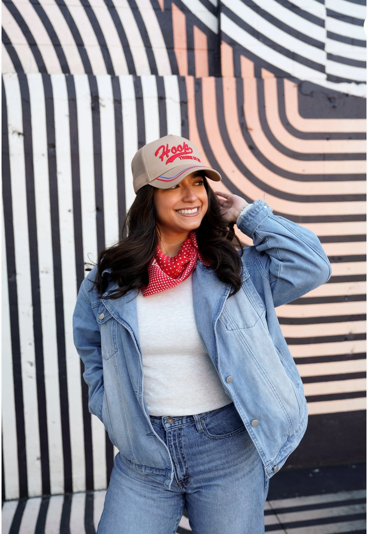 Hoop There It Is - Tan Vintage Trucker Cap