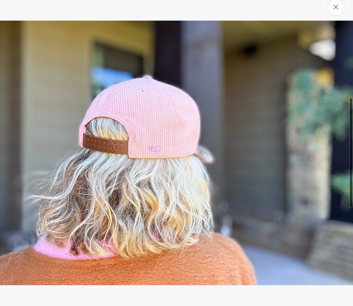 Embroidered Baseball Cap - "So Very Thankful" - Light Pink