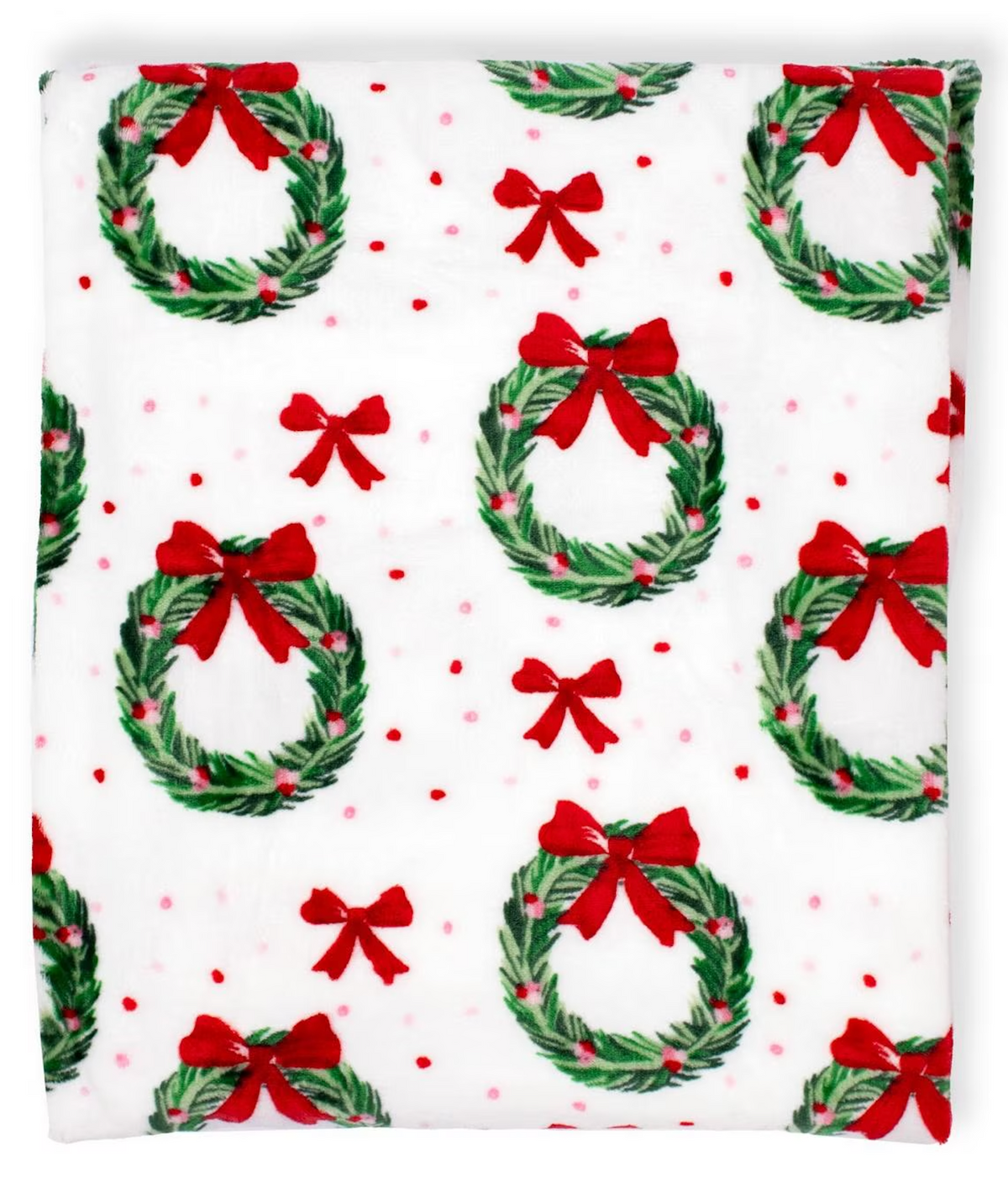 Clara Wreath Christmas Throw Blanket
