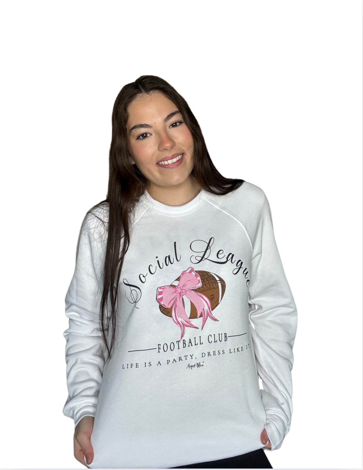 Social League Football Club White Sweatshirt