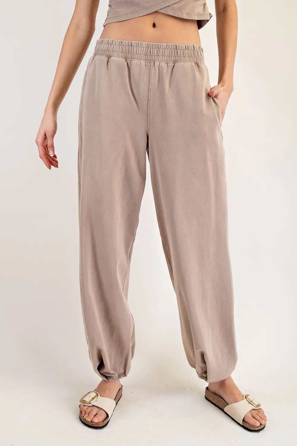 Solid Pocket Jogger Sweatpants Coco