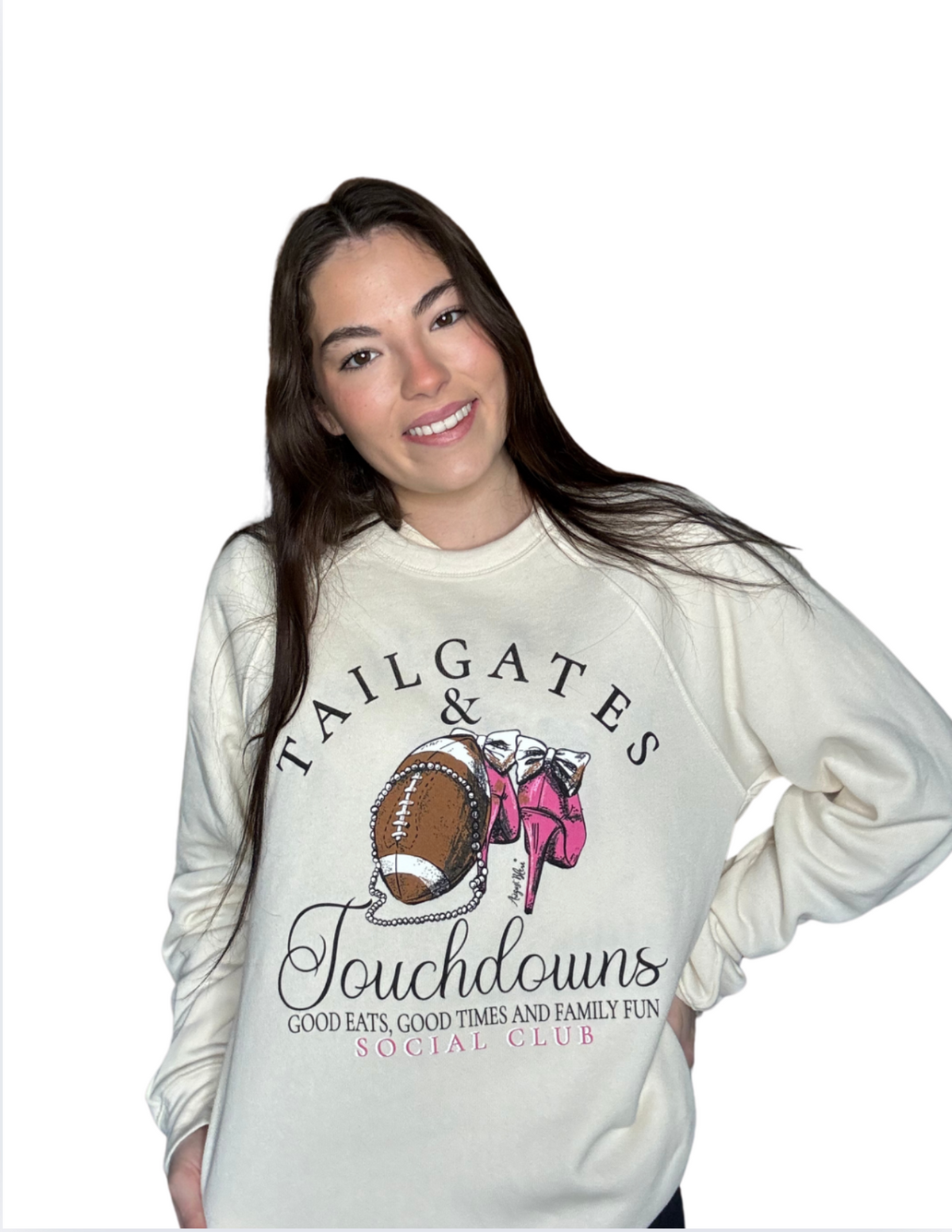 Tailgates & Touchdowns Natural Sweatshirt