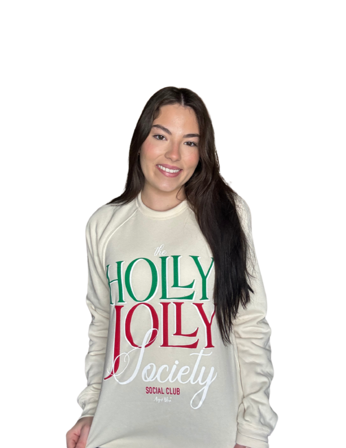 The Holly Jolly Society Natural Sweatshirt